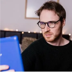 Riccardo Materossi - Premium 99.9% Blue Light Blocking Glasses (380-410nm) - Reduce Headaches and Improve Sleep - UK Based Brand 3 Pack 3 Round Frames - Round Black