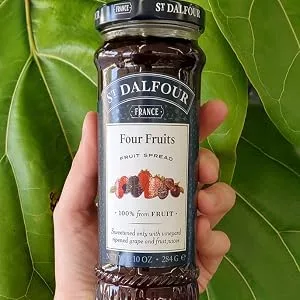 St Dalfour Delicious Fruit Raspberry & Pomegranate Jam (6 Bottles) - 436H3