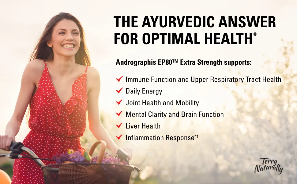 Terry Naturally Andrographis EP80 Extra Strength 60 Capsules - Terry Naturally