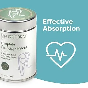 Purrform Complete Cat Supplement - Effective absorption Purrform complete cat supplement