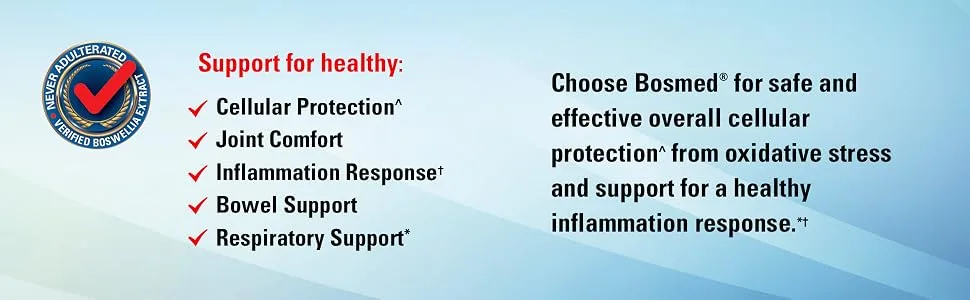 Terry Naturally BosMed 500 Extra Strength Advanced Boswellia 500 mg 60 Softgels - cellular protection, joint comfort, inflammation response, bowel support, respiratory support