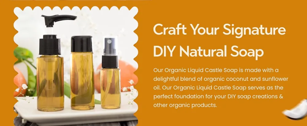 5 Litre Organic Liquid Castile Soap (5000ml) - All-Natural Unscented Liquid Soap - Pure SLS SLES Free 5 l (Pack of 1) - Organic Liquid Castile Soap