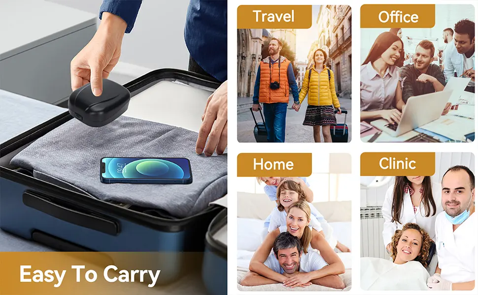 Agatige Hearing Aid Hard Case Portable Waterproof Hearing Aid Protection Storage Box Pouch Hearing Aid Protector for Storing Hearing Aids - 6.7x7x3cm - product information 5
