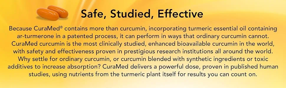 Terry Naturally CuraMed 375 mg 60 Softgels - Safe, Studied, Effective CuraMed with curcumin.