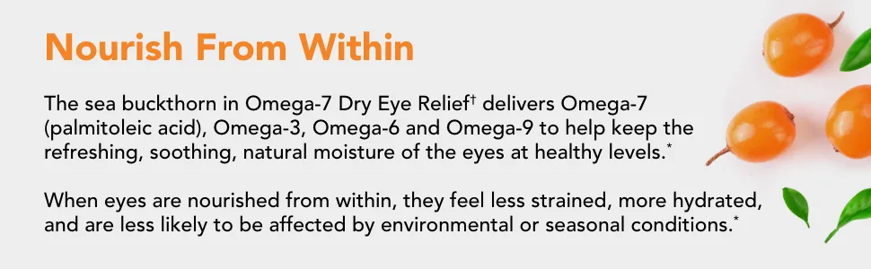 Terry Naturally Omega 7 Dry Eye Relief 60 Softgels - Nourish from within