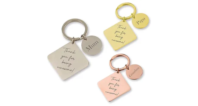 Print Maniacs Personalised Collar Tag Gift Keyring Name ID Identification Engraved Dog Cat Rabbit Small Large Pets Animals Own Text D1 (Small 2.4cm x 4cm Silver) Small 2.4cm x 4cm Silver - product information 7