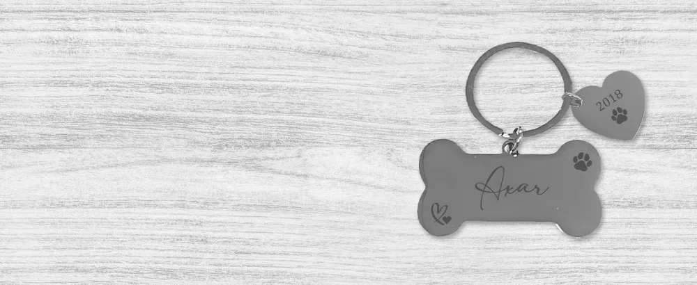 Print Maniacs Personalised Collar Tag Gift Keyring Name ID Identification Engraved Disc Dog Cat Rabbit Small Large Pets Animals D3 (Rose Gold) - product information 5