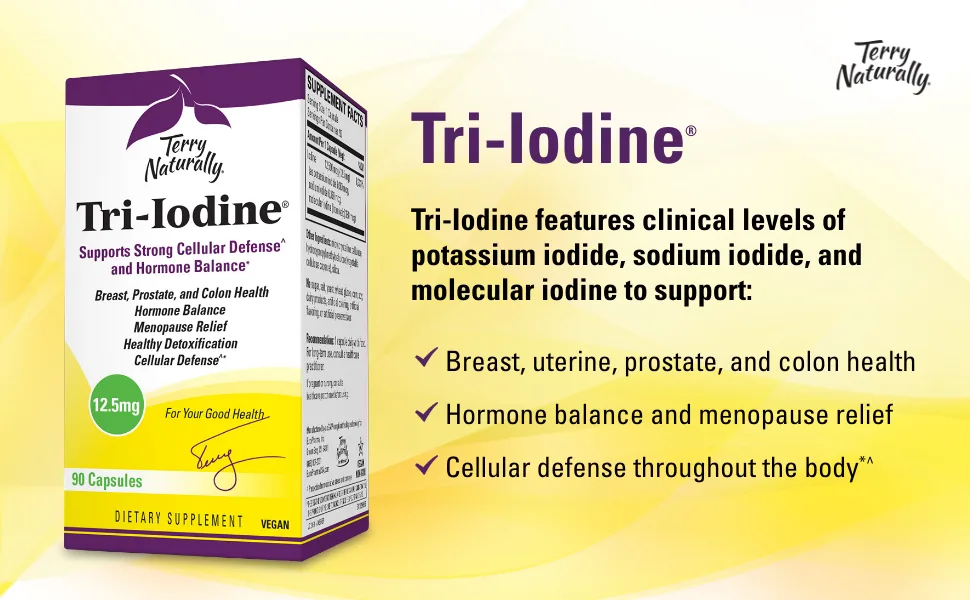 Terry Naturally Tri-Iodine 12.5 mg 90 Capsules - Terry Naturally