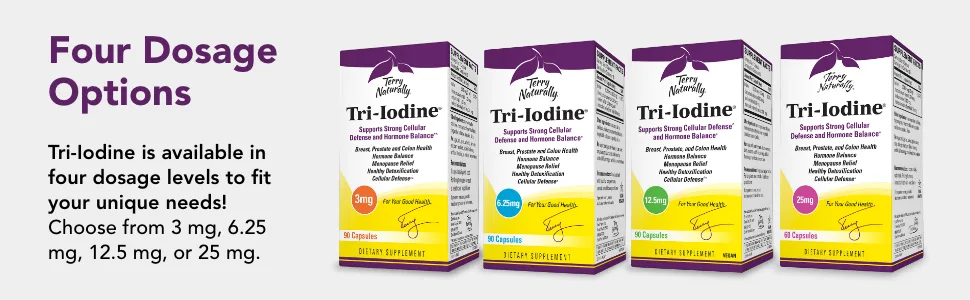 Terry Naturally Tri-Iodine 25 mg 60 Capsules - Terry Naturally