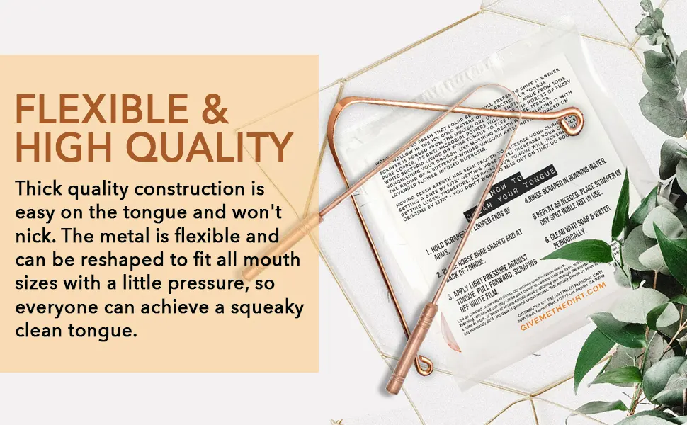 The Dirt Pure Copper Tongue Scraper 1 Piece - product information 10