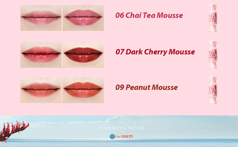The Saem Mousse Candy Tint 02 Strawberry Mousse .08 g - B09VHFM7ZW
