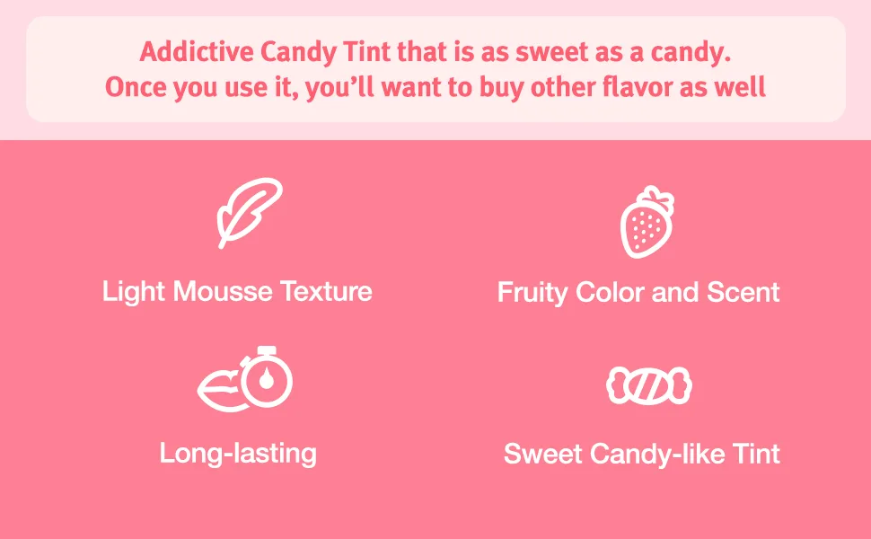 The Saem Mousse Candy Tint 04 Grapefruit Mousse .08 g - B09VHFM7ZW