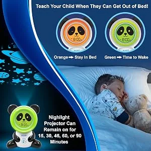 Sharp  Bear Sleep Alarm Clock - Panda-orange - nightlight ready to wake