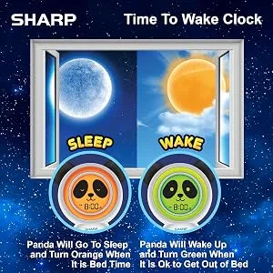 Sharp  Bear Sleep Alarm Clock - Panda-orange - Ready to wake sleep trainer panda sleep trainer