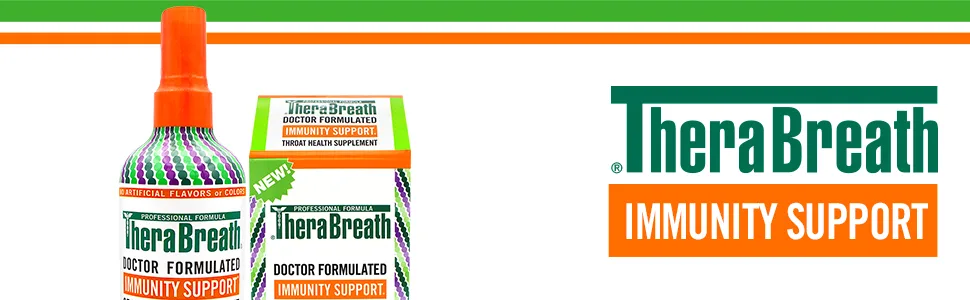 TheraBreath Immunity Support Throat Health Supplement Mild Citrus Mint 10 Lozenges - Therabreath