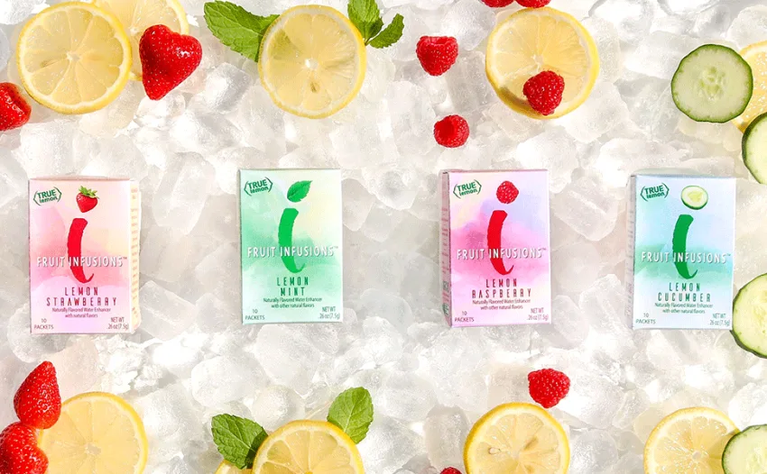 True Citrus True Lemon Fruit Infusion Lemon Raspberry 10 Packets .26 oz (7.5 g) - Fruit Infusions
