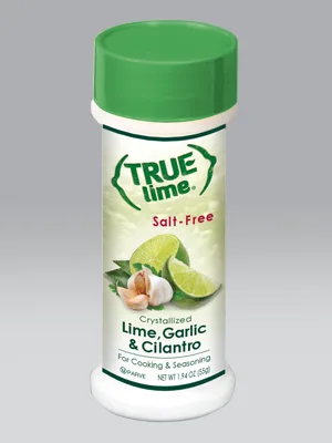 True Citrus True Lime Crystallized Lime Garlic & Cilantro Salt-Free 1.94 oz (55 g) - Lime Garlic