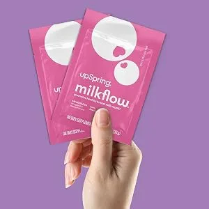 UpSpring MilkFlow Fenugreek & Blessed Thistle Supplement Drink Berry 16 Packets (10 g) Each - milkflow