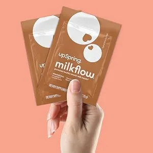 UpSpring MilkFlow Fenugreek & Blessed Thistle Supplement Drink Chocolate 16 Packets (15 g) Each - milkflow