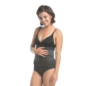 UpSpring Shrinkx Belly Postpartum Belly Wrap With Bamboo Charcoal Fiber Size S/M Black - Postpartum recovery wrap