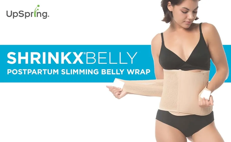UpSpring Shrinkx Belly Postpartum Belly Wrap Nude Size S/M - Postpartum slimming belly wrap