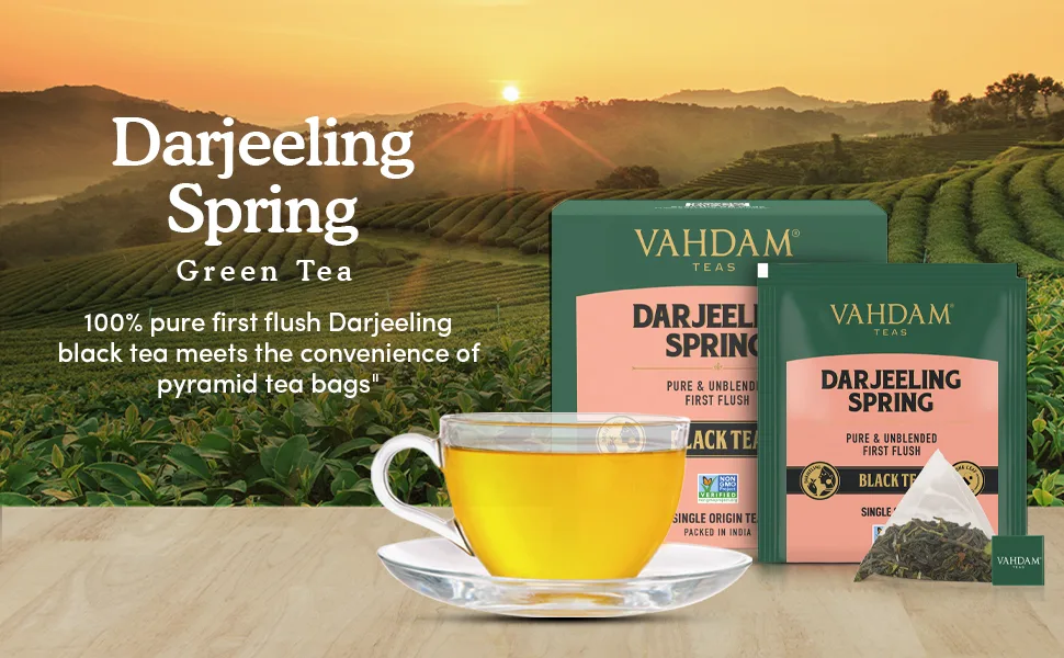 Vahdam Teas Black Tea Darjeeling  15 Tea Bags 1.06 oz (30 g) - product information 2