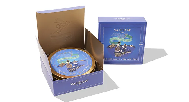 Vahdam Teas Loose Leaf Black Tea Darjeeling Summer Gift Set  1 Tin Caddy - product information 4