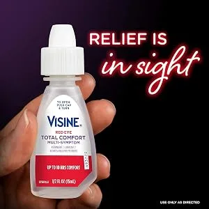 Visine Red Eye Total Comfort Multi-Symptom Eye Drops 1/2 fl oz (15 ml) - product information 2