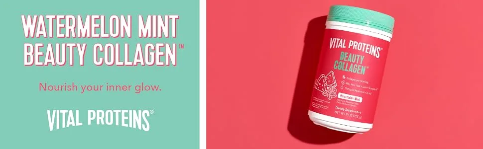 Vital Proteins Beauty Collagen Watermelon Mint 9 oz (255 g) - bcwm hero