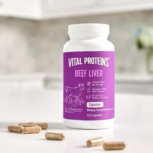 Vital Proteins Beef Liver 750 mg 120 Capsules - benefits