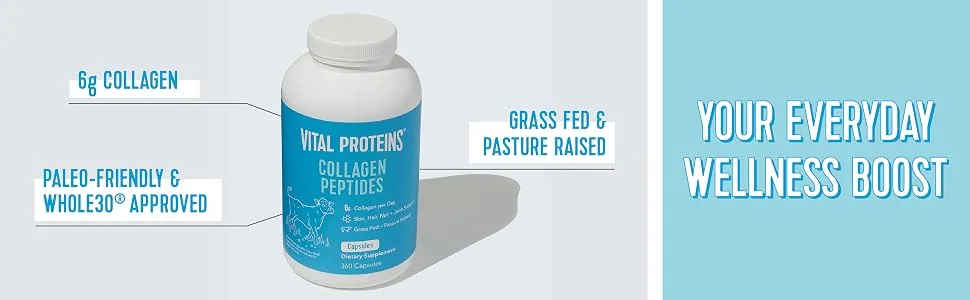 Vital Proteins Collagen Peptides 360 Capsules - description