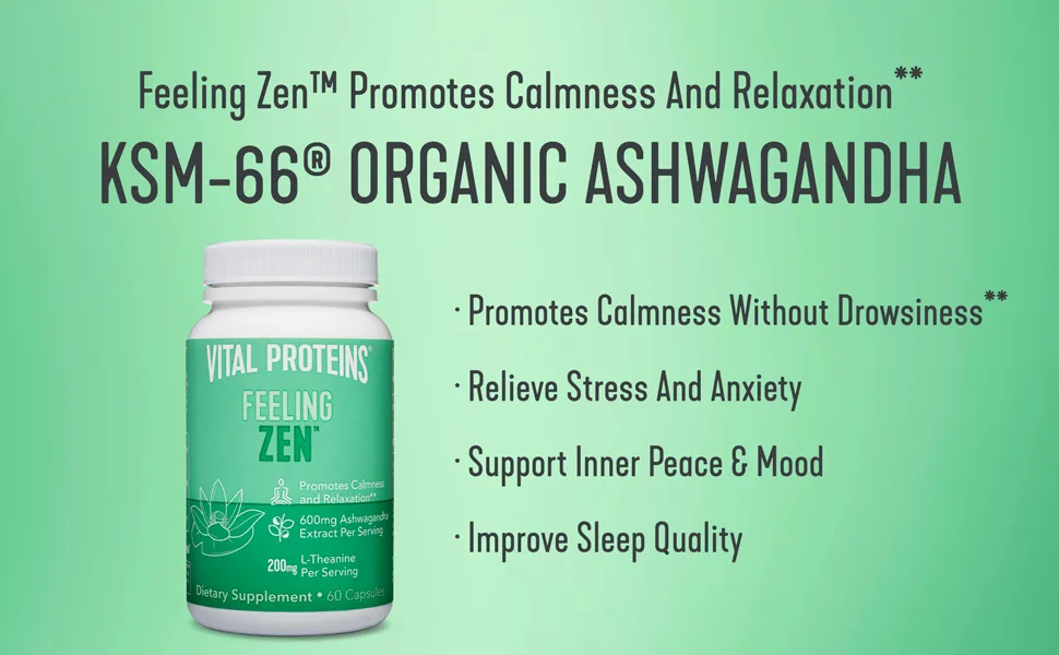 Vital Proteins Feeling Zen 60 Capsules - product information 1