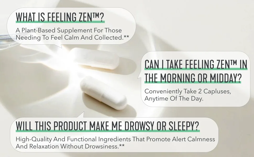 Vital Proteins Feeling Zen 60 Capsules - product information 2