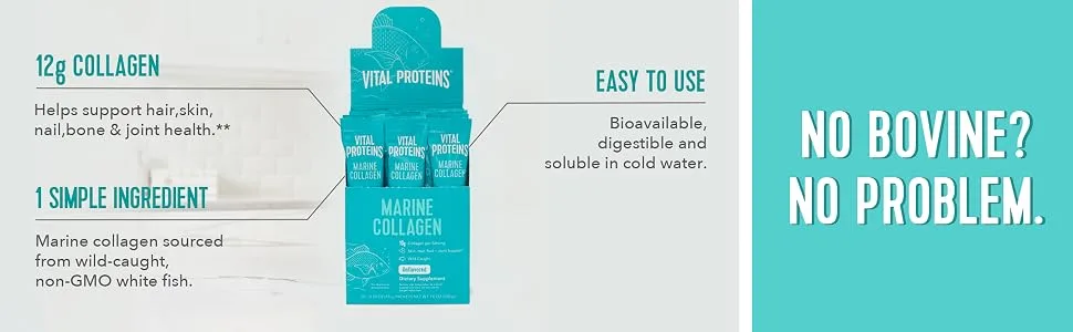 Vital Proteins Marine Collagen Unflavored 20 Packets 0.35 oz (10 g) Each - product information 2