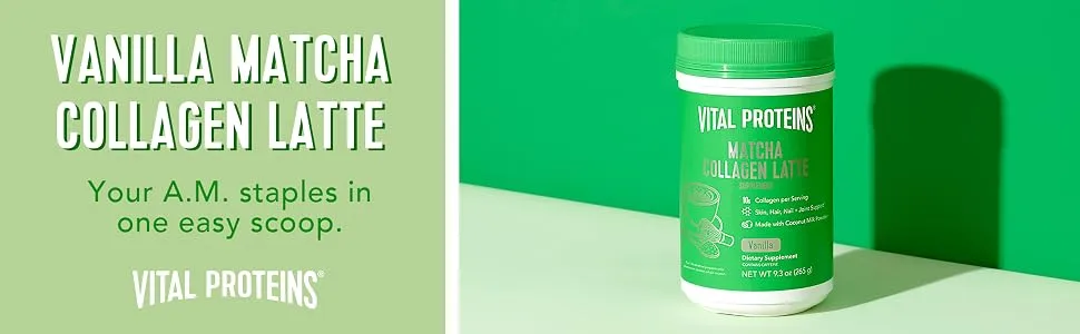 Vital Proteins Matcha Collagen Latte Vanilla 9.3 oz (265 g) - product information 1