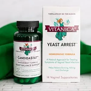 Vitanica Yeast Arrest 14 Vaginal Suppositories - Yeast and candida
