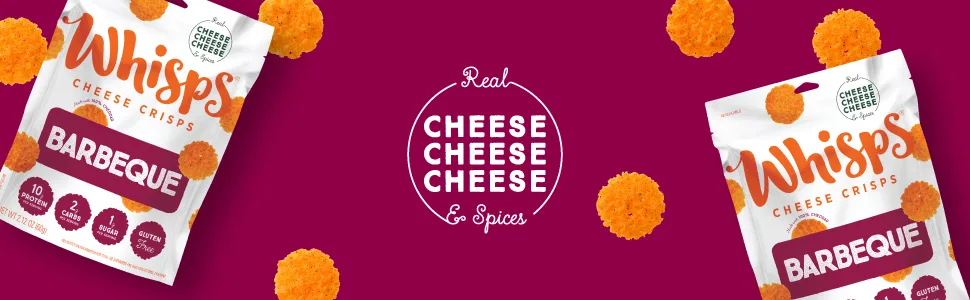 Whisps Barbeque Cheese Crisps  2.12 oz (60 g) - BBQ Banner