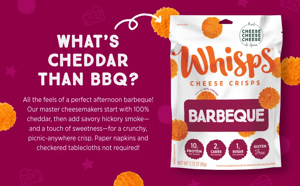 Whisps Barbeque Cheese Crisps  2.12 oz (60 g) - product information 2
