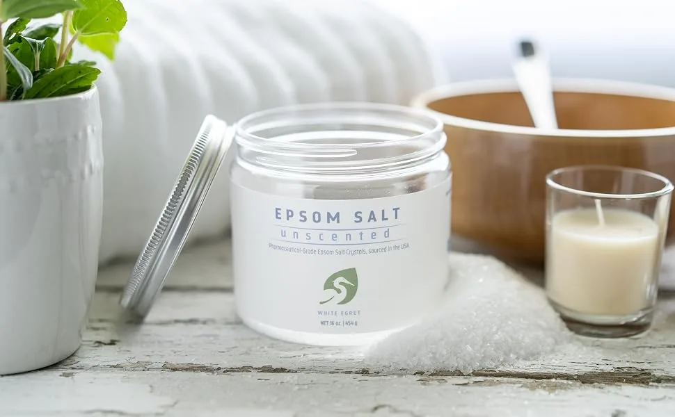 White Egret Personal Care Epsom Salt Eucalyptus 16 oz (454 g) - salts