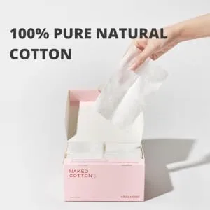 White Rabbit Premium Cosmetic Cotton Sheet Perforated 200 Sheets - 100% pure cotton