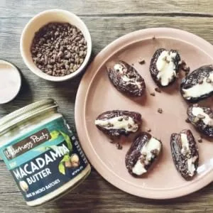 Wilderness Poets Raw Macadamia Butter 8 oz (227 g) - macadamia butter dates