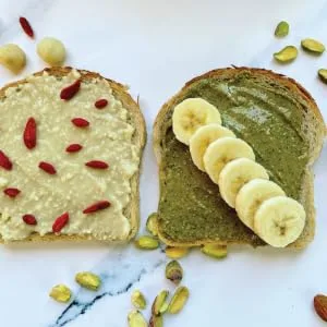 Wilderness Poets Raw Macadamia Butter 8 oz (227 g) - macadamia butter toast