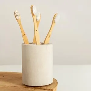 Wowe Natural Bamboo Toothbrush Soft Bristles 4 Pack - bamboo toothbrush