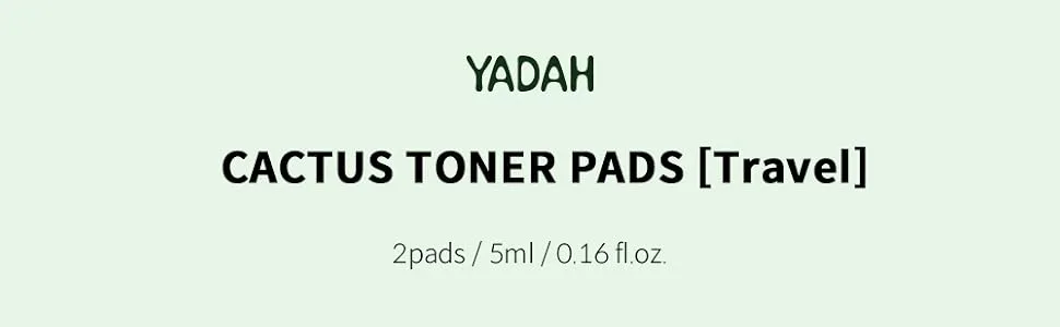 Yadah Cactus Toner Pads 20 Pads - product information 1