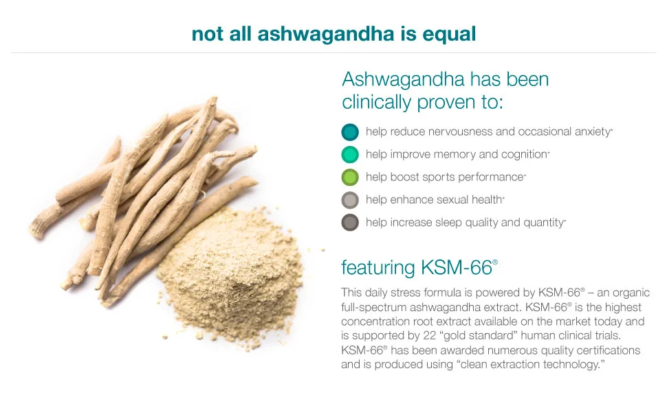 Youtheory Ashwagandha 1000 mg 60 Vegetarian Capsules - 3rd Panel