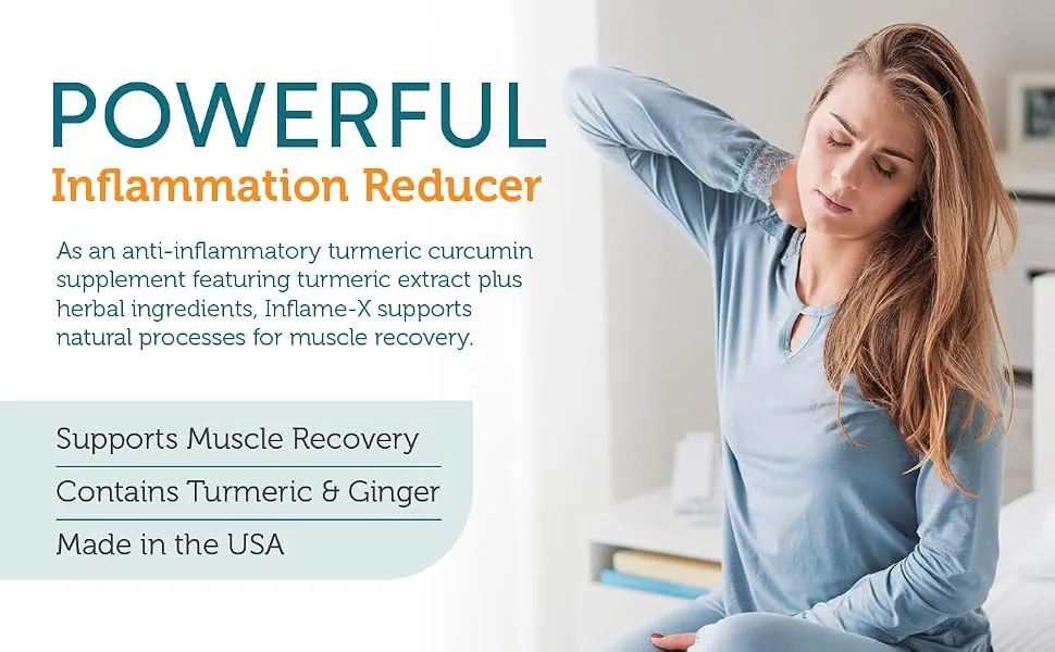 Zahler Inflame-X Advanced Inflammatory Response Support 120 Vegetable Capsules - inflammation supplements