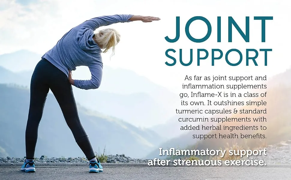 Zahler Inflame-X Advanced Inflammatory Response Support 120 Vegetable Capsules - Joint Support supplement