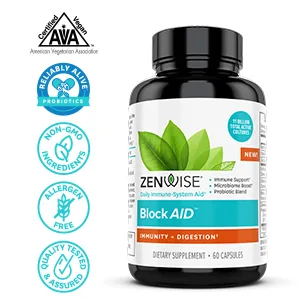 Zenwise Health BlockAID Immunity + Digestion 60 Capsules - blockaid immunity digestion ebc