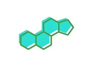 Zhou Nutrition DIM Active Hormonal Balance Complex 60 Veggie Capsules - illustration of molecule for advanced formula of DIM