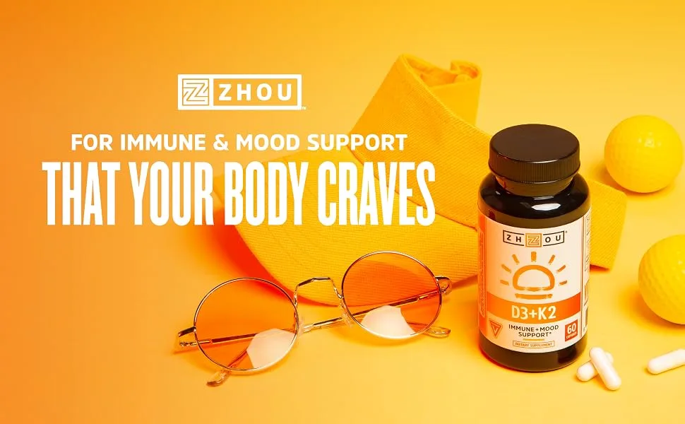 Zhou Nutrition K2 + D3 2-In-1 60 Veggie Capsules - product information 6